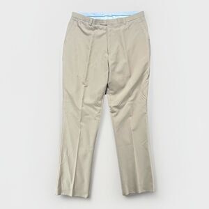 Falcone Lucky traveler Tan Dress Pants Size 40 Waist Unhemmed $500 New With Tags